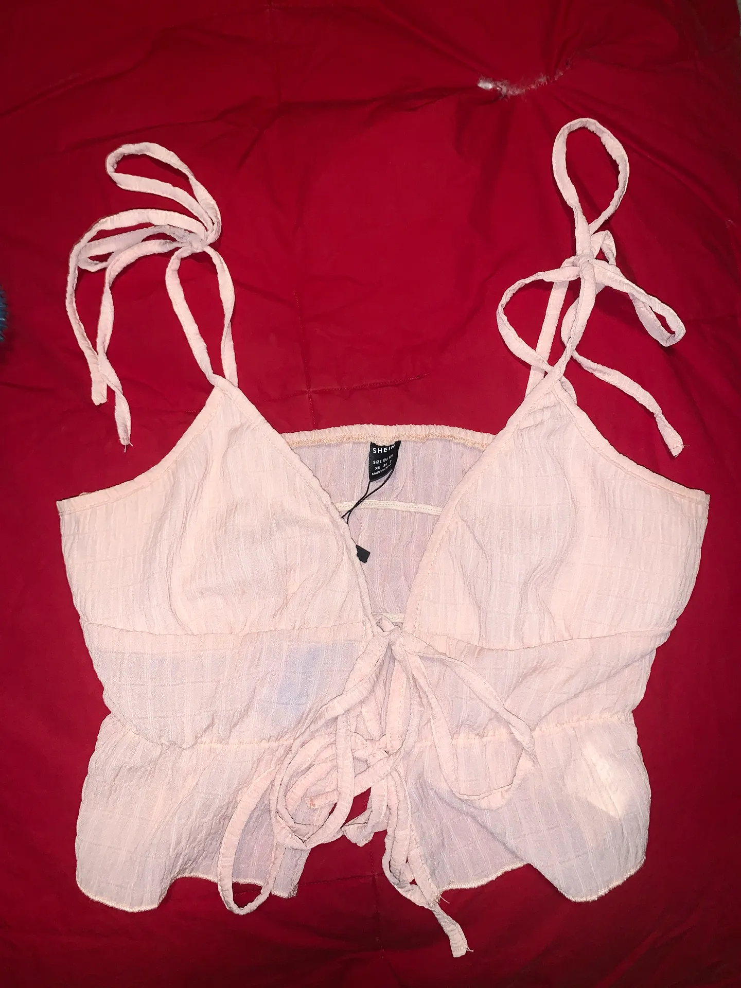 SheIn Tie Front Tank Top - Image 3