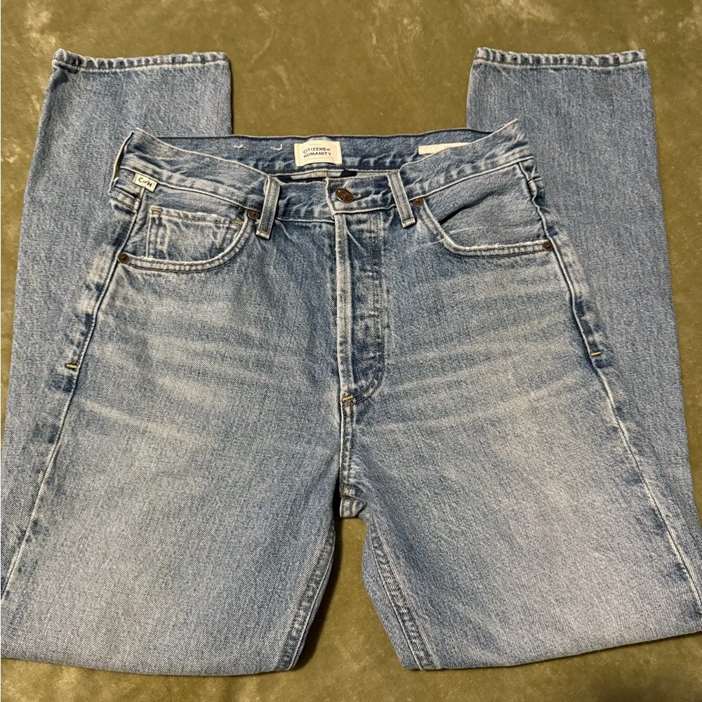 Citizens of Humanity Charlotte High Rise Straight Jeans Wynwood Size 26 - Image 4