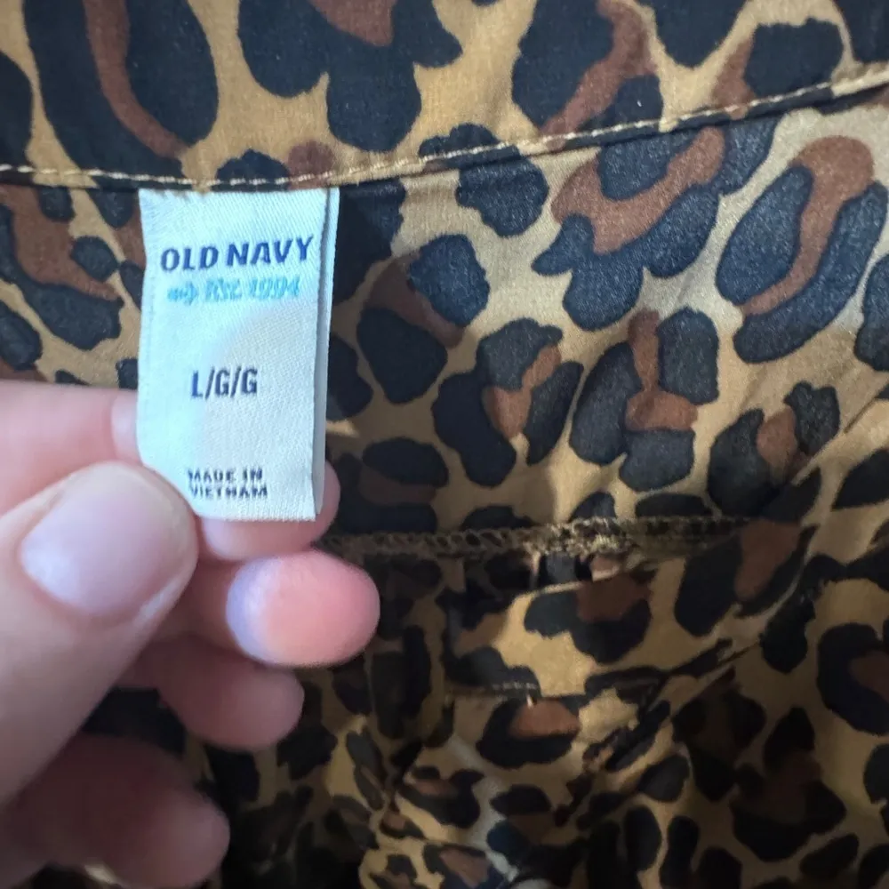 Old navy leopard print dress with pockets- size large - Image 6