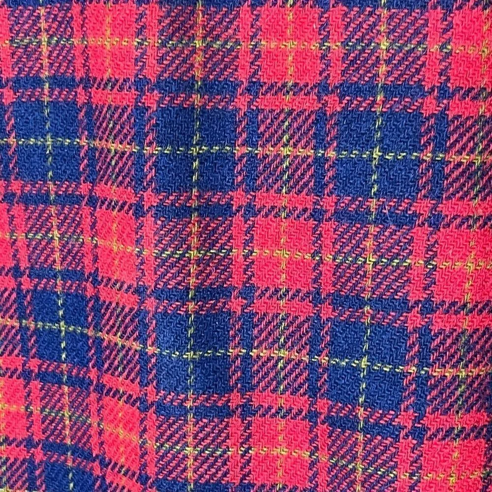 Vintage Pendleton 100% Pure Virgin Wool Red Plaid Coat‎ - Image 11