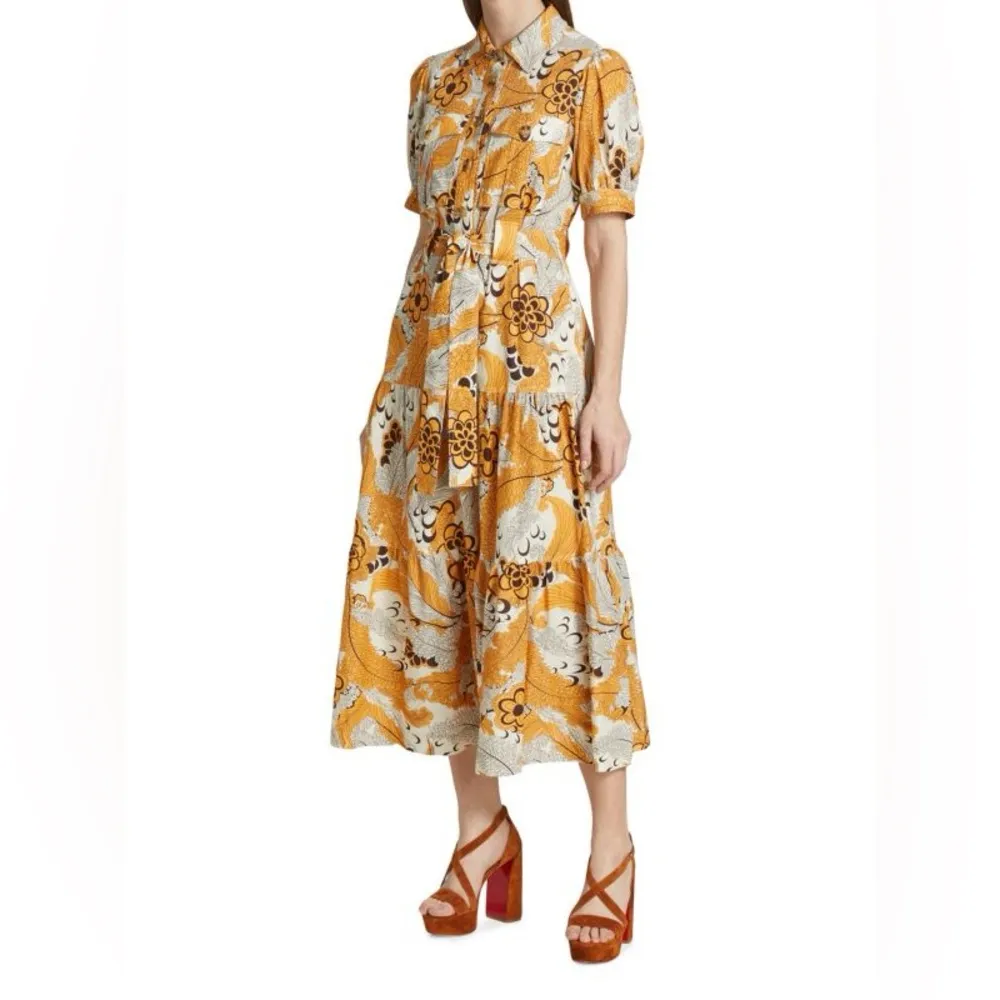 10 Crosby Derek Lam 8 Buffy Utility Dress Multi‎ Midi Length Linen-Blend Pockets - Image 15