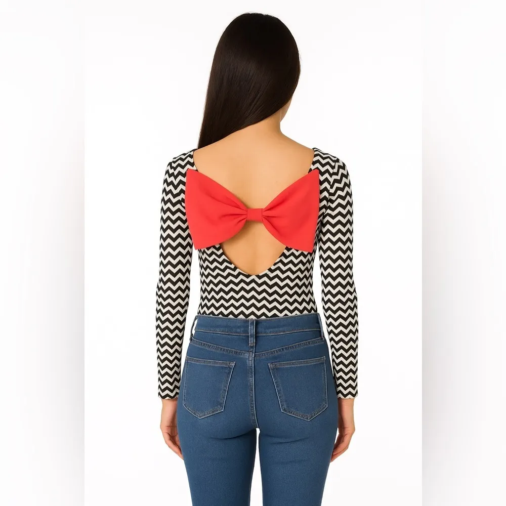 Cezanne Blouse Small Bow Back Pink - Image 2