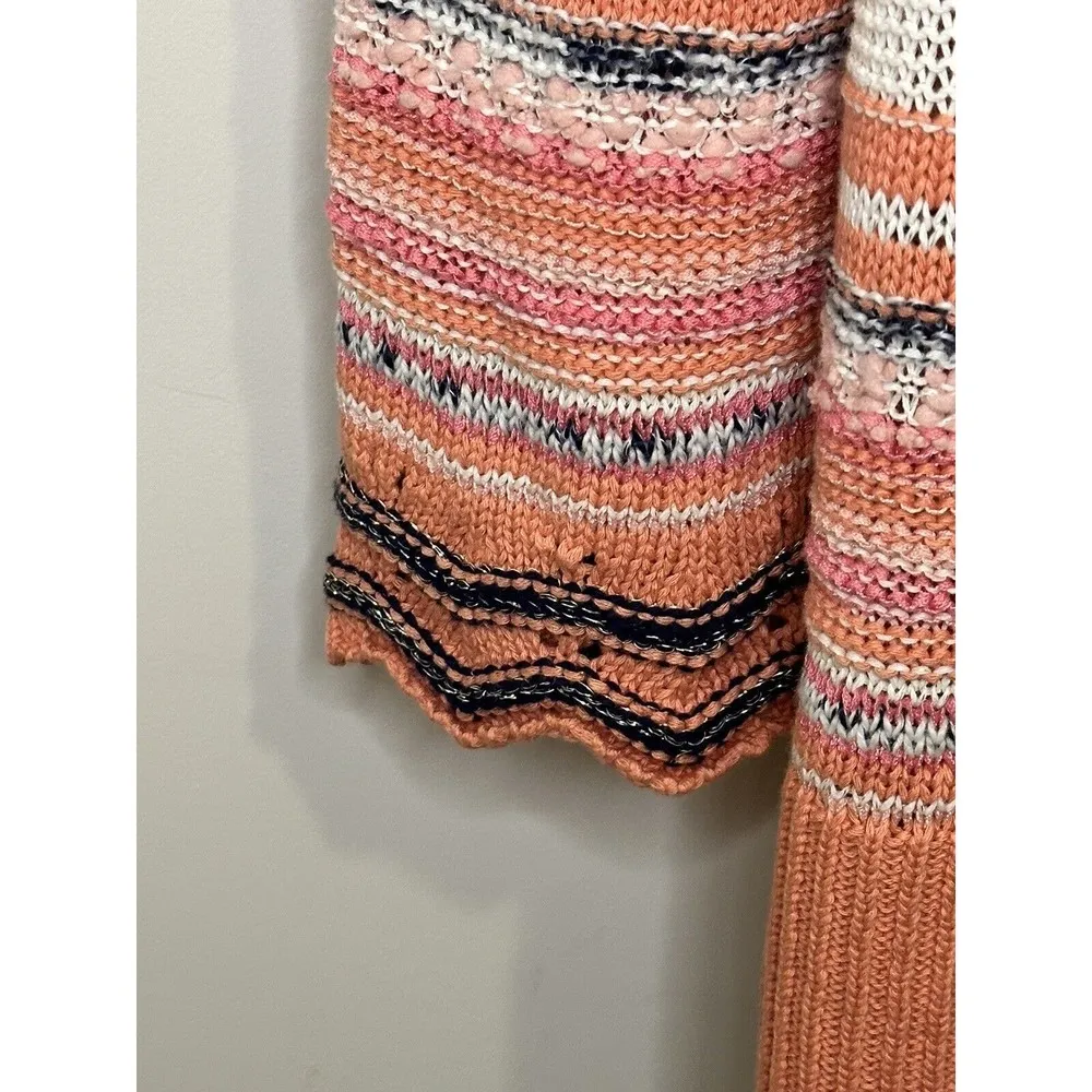 Soft Surroundings Artist Striped Open Cardigan Womens Sz XS NEW - Image 3