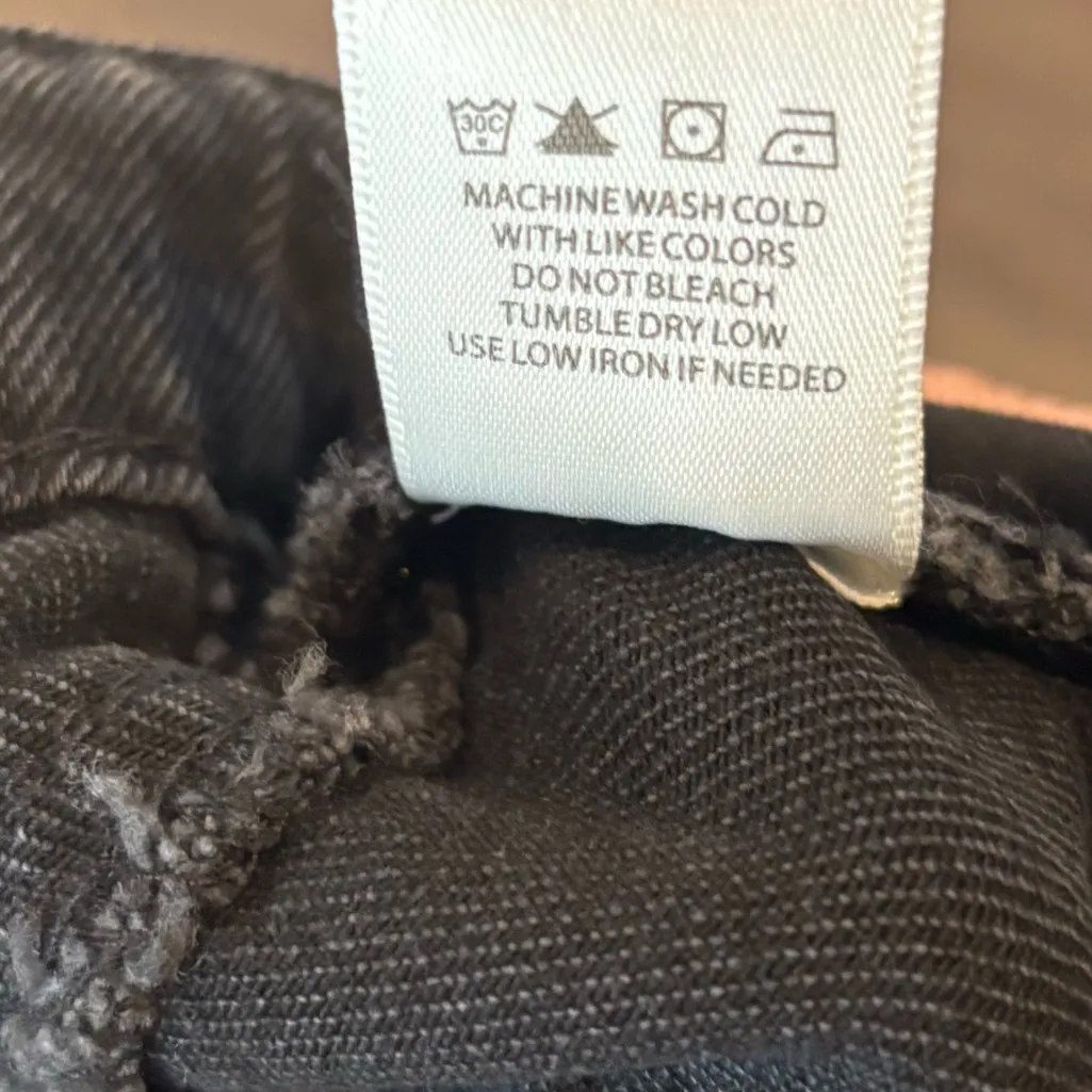 Indigo Rising Black‎ Super High Rise Barrel Leg Jeans Size 5/27 Black - Image 8