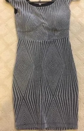 Silver Sparkly Bodycon Dress - Image 2