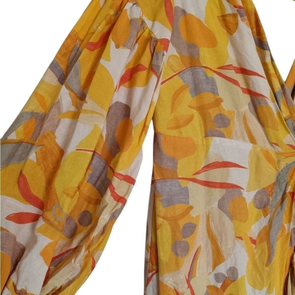 ACLER Gallion Floral Dress In Yellow 4 - Image 4