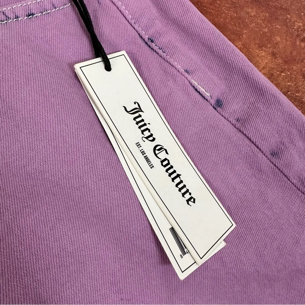 NWT Juicy Couture High-Rise Fray Denim Western Shorts - Image 3