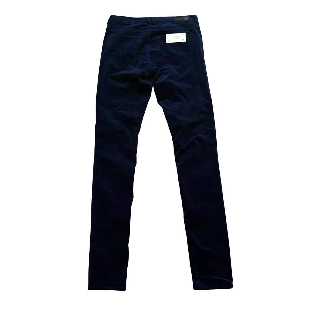 NWT, AG Adriano Goldschmied 'The Legging' Super Skinny Velvet Pants, Sz 26R - Image 7
