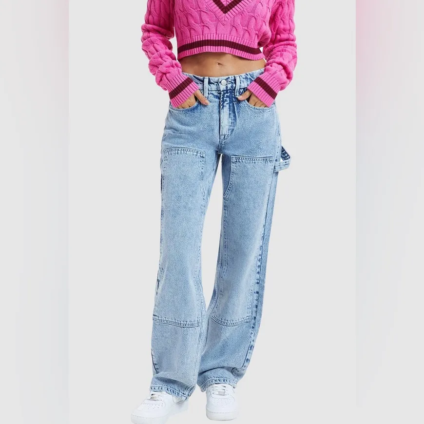 Good American Women's Good 90s High Rise Loose Fit Surplus Jean in Indigo - Image 7