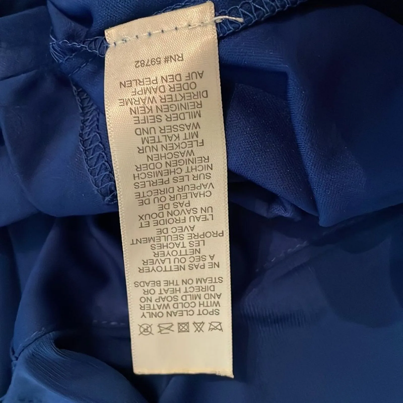 Hailey Logan Adrianna Papell Blue One shoulder Knit Evening Gown Womens Size 7/8 - Image 12