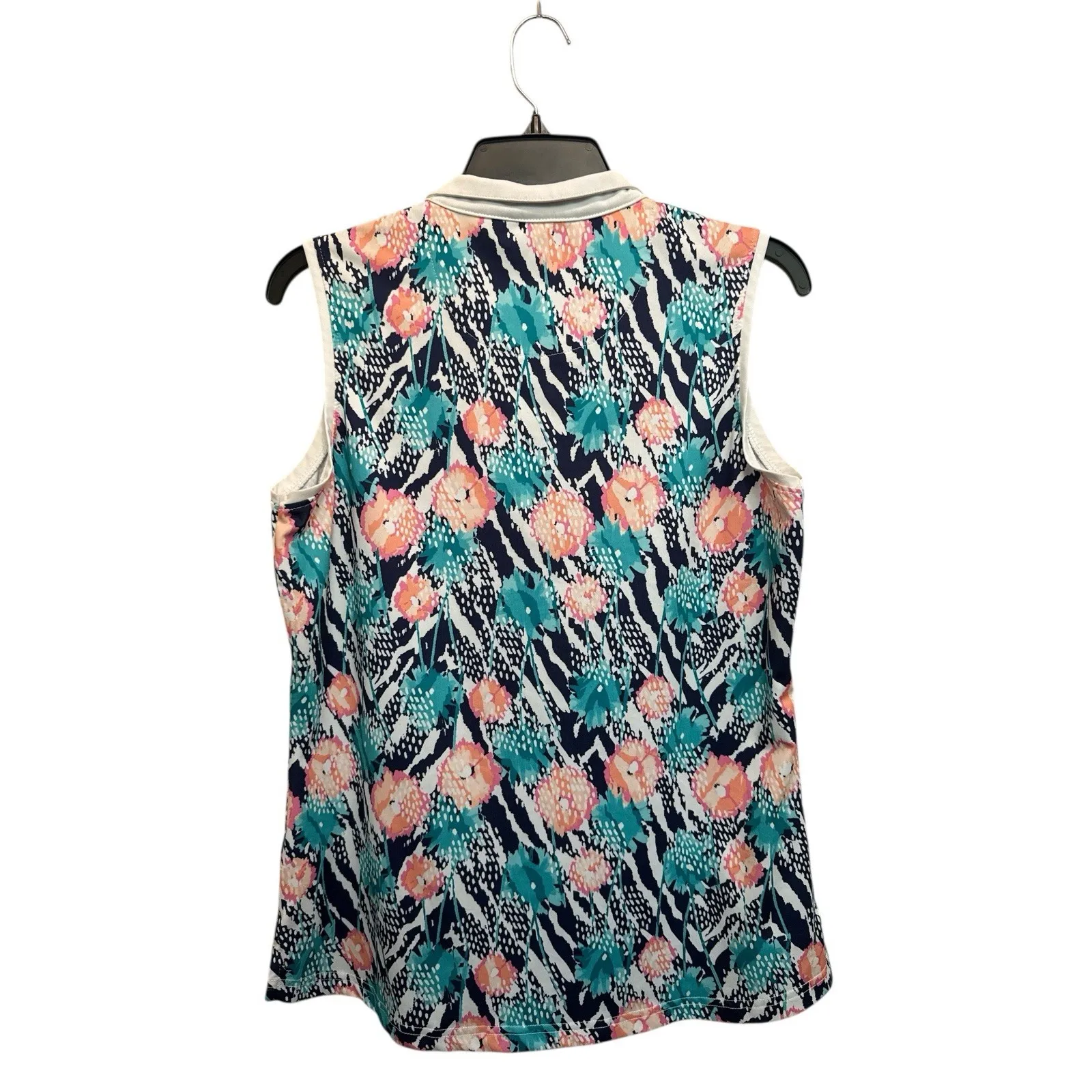 Pebble Beach Performance Sleeveless Golf Top L 1/4 Zip Dry - Image 3