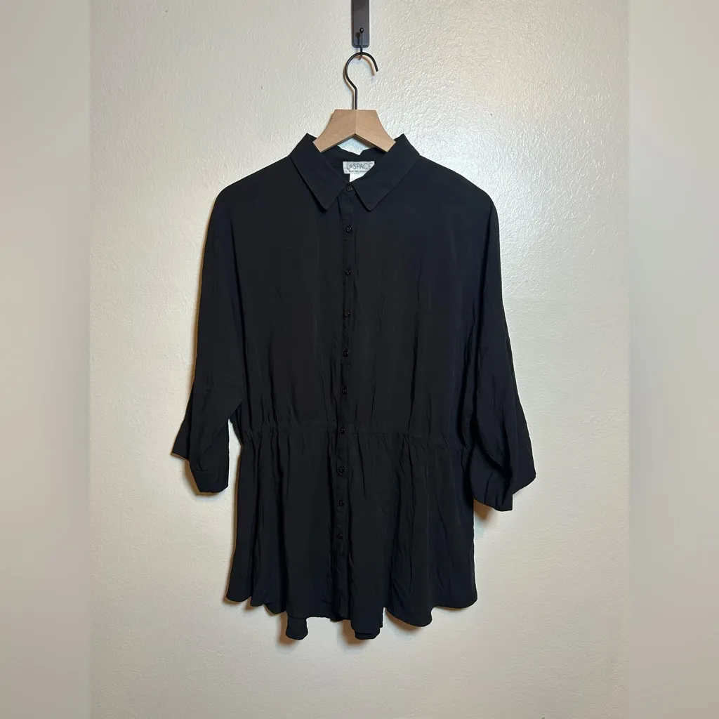 l*space L- Pacifica Button-down tunic cover up‎ - Image 2