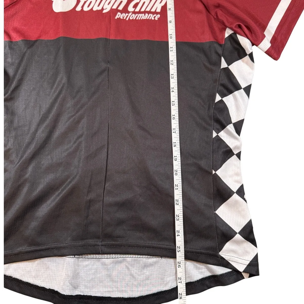 Tough Chik 3XL Cycling Jersey Saints Sinners Ride Tough Black Red Women's Size 3X - Image 3