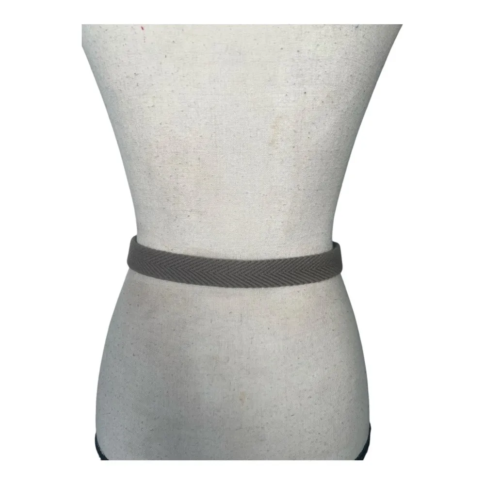 Vintage Gray and Gold Belt Accessories Size M - Image 2