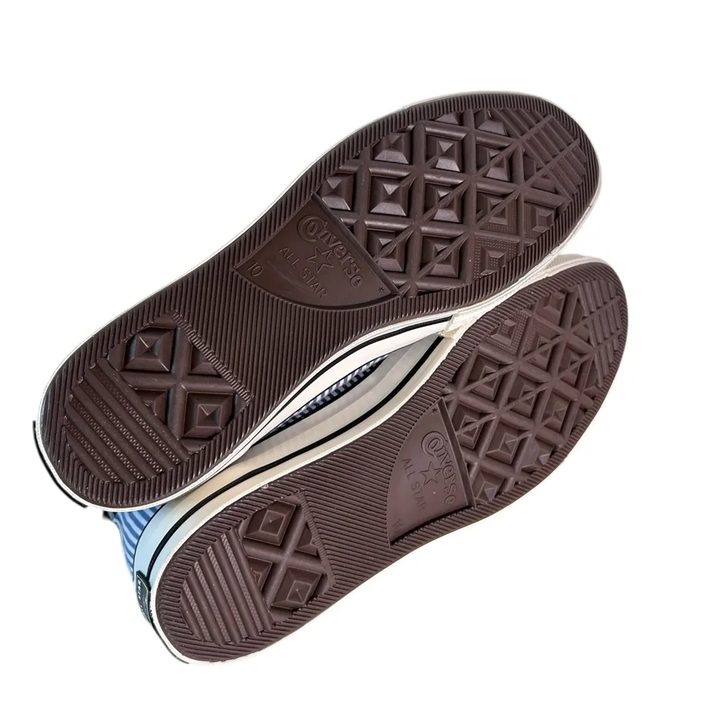 Converse‎ Women’s Chuck 70 High Washed Indigo Hickory Stripes Blue Sneakers 12 - Image 6