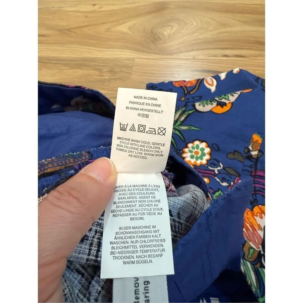 J.Crew NWT Shorts Womens Blue Floral Tropical Cotton Sz 12 or large - Image 6