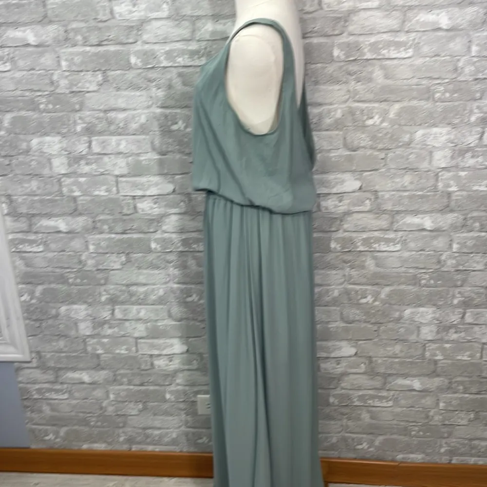 Show me Your MuMu Kendall maxi dress in Silver Crisp Sage - Image 6