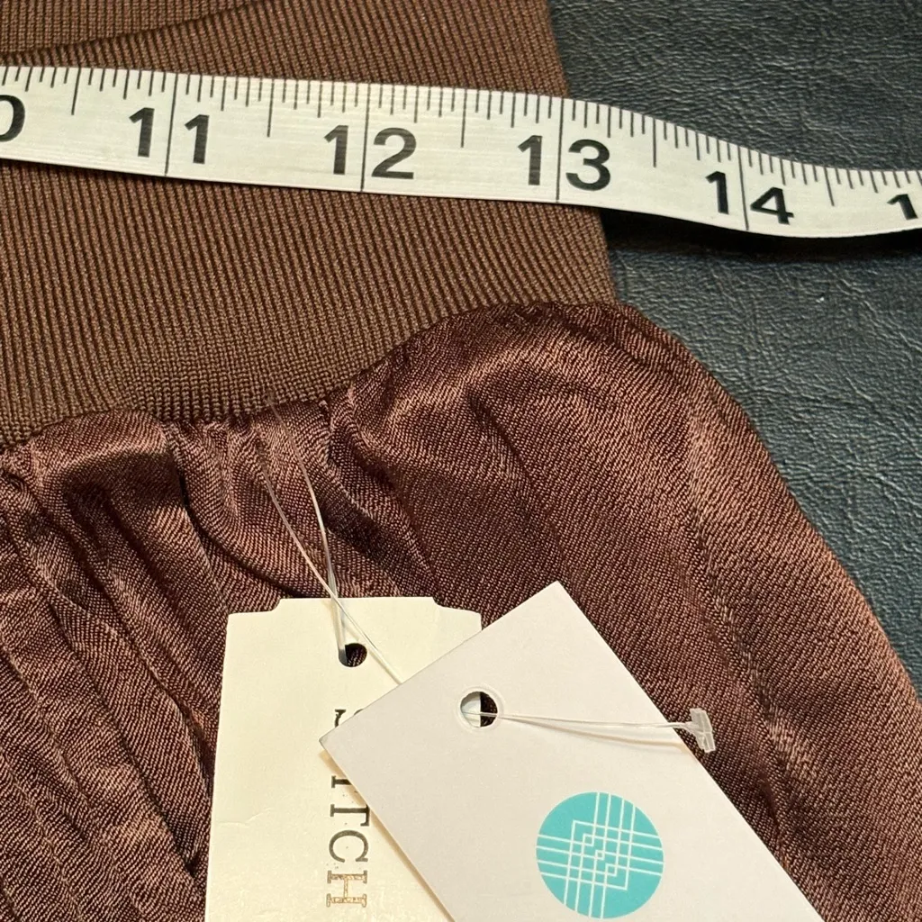 Pistola Rowan High Rise Washed Satin Straight Brown - M Stitchfix Exclusive NWT - Image 10