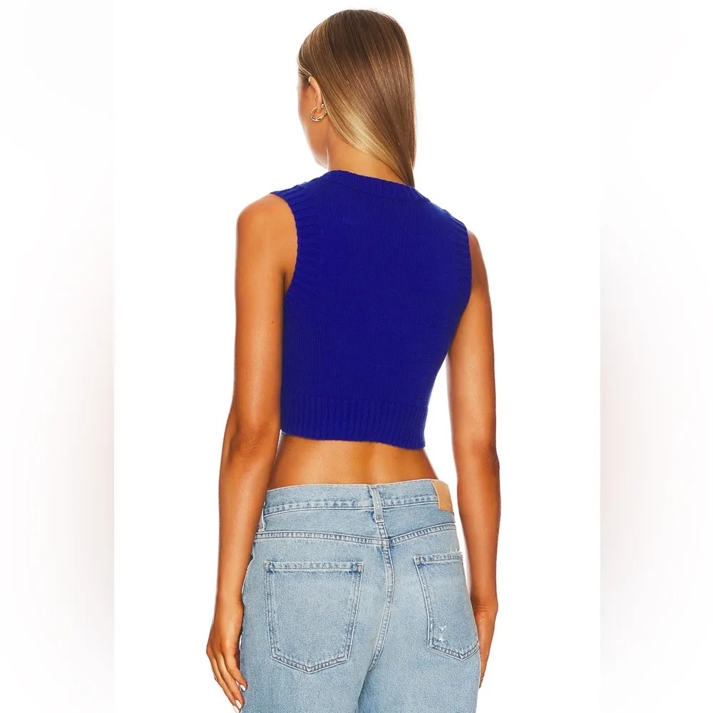 superdown Patricia Knit Top in Bright Blue - Image 3