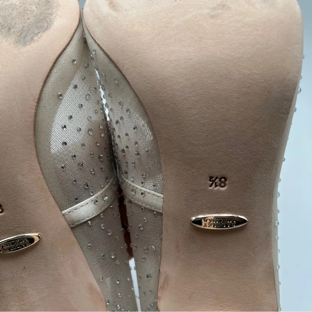 NWB badgley mischka size 8.5 heel
Weslee Crystal Embellished Evening Shoe bling - Image 11