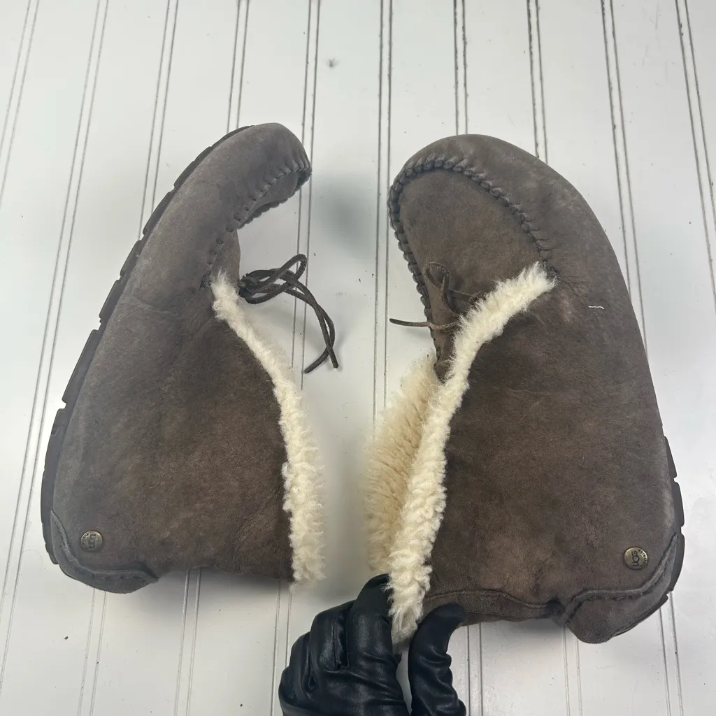 UGG Alena Tall Brian Moccasin Slippers With Rubber Soles - Women’s Size 10 - Image 7