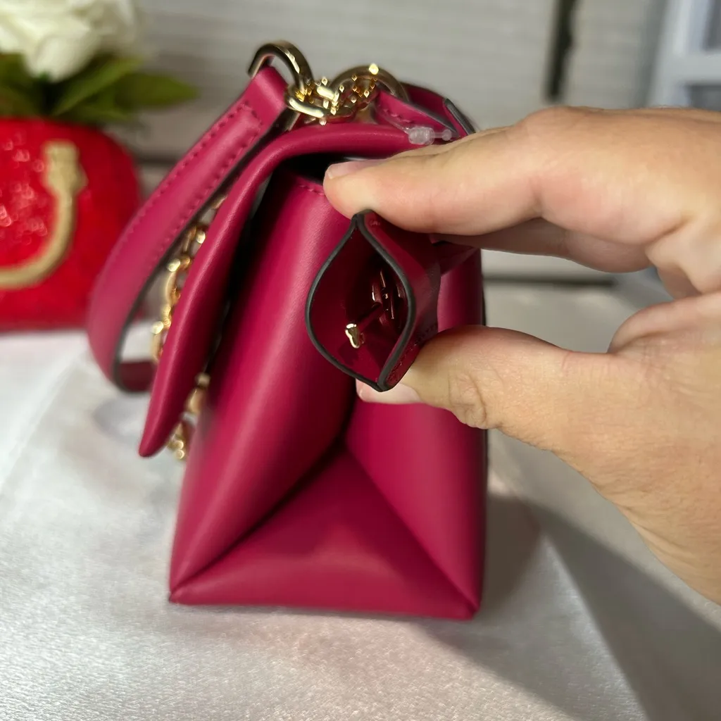 NWT Michael Kors Cece small shoulder bag pink - Image 4