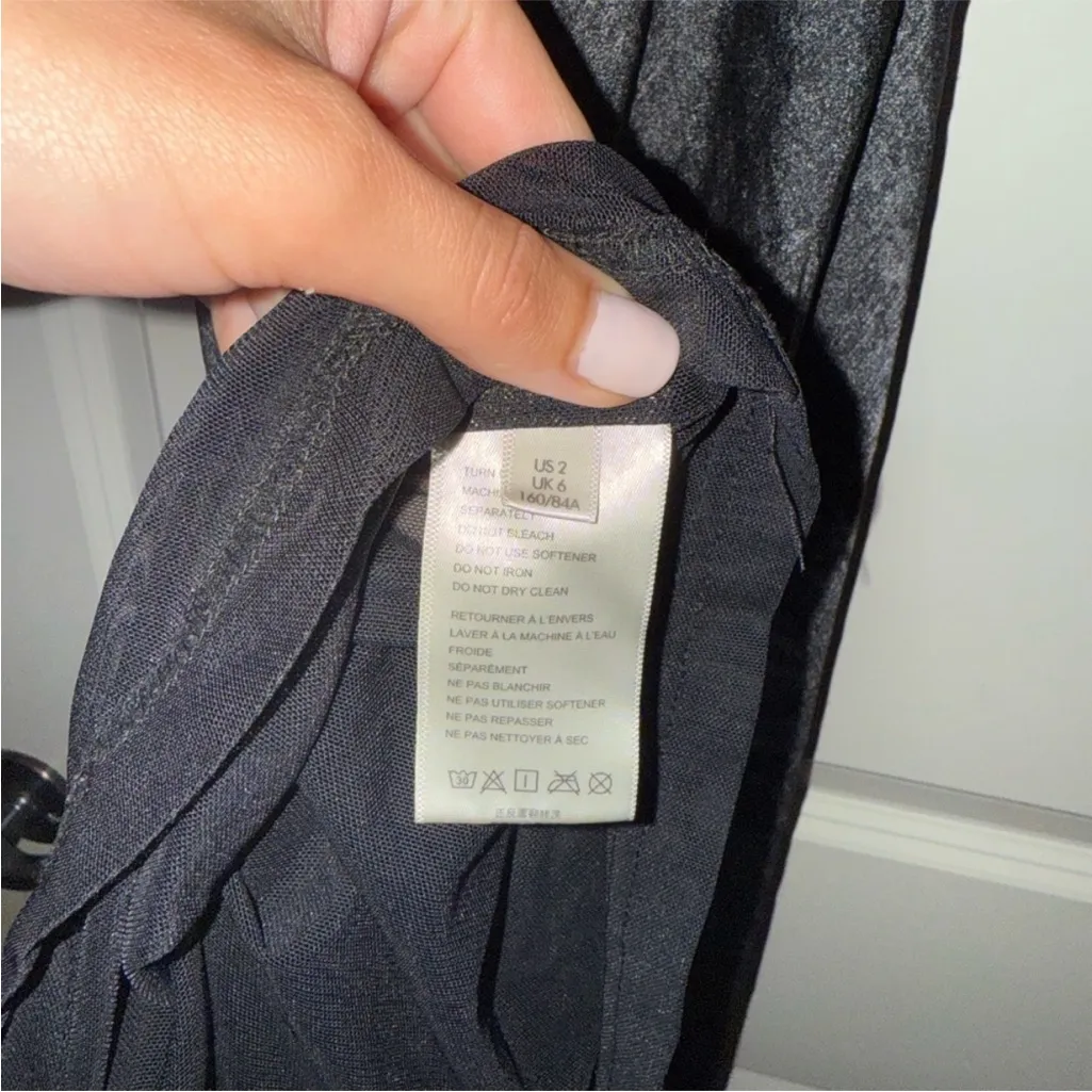 Free People Ella Dress size 2 dark Gray silver‎ Halter Dress - Image 15