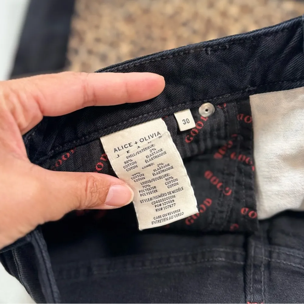 Alice + Olivia Jeans Queen of the Night Cotton Mini Skirt Leopard Print Size 30 - Image 10