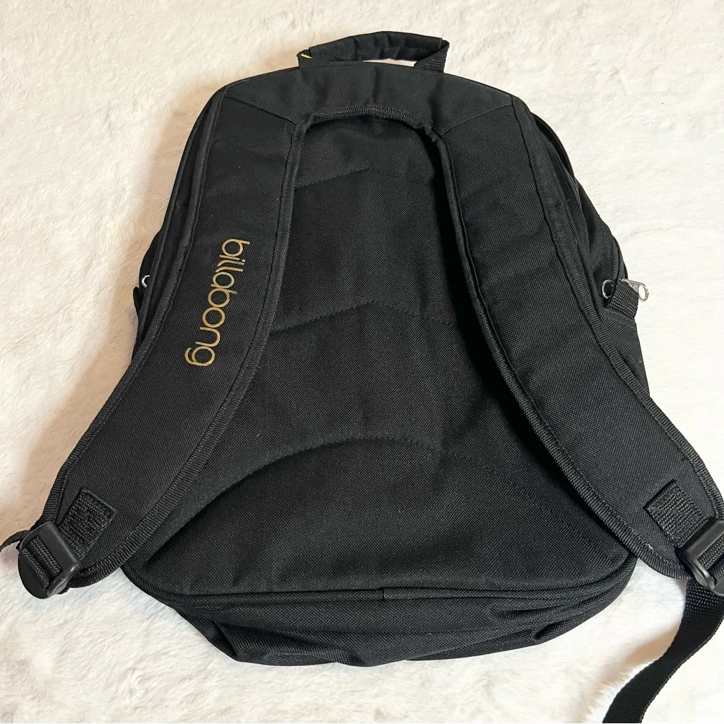 Billabong Black Colorful Palm Tree Laptop Backpack - Image 4