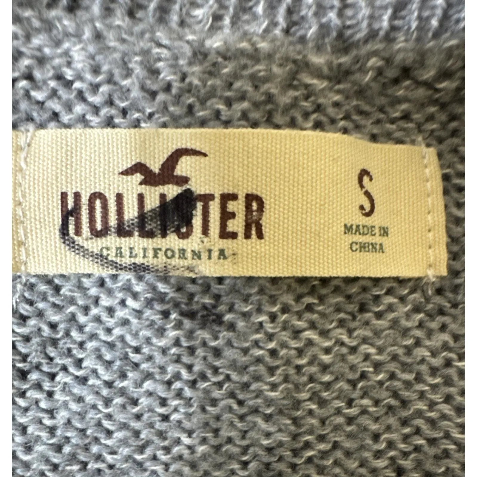 y2kWomen's Hollister Aztec Cardigan Sweater Vest‎ Sweater Button Down Sz S GOTH - Image 4