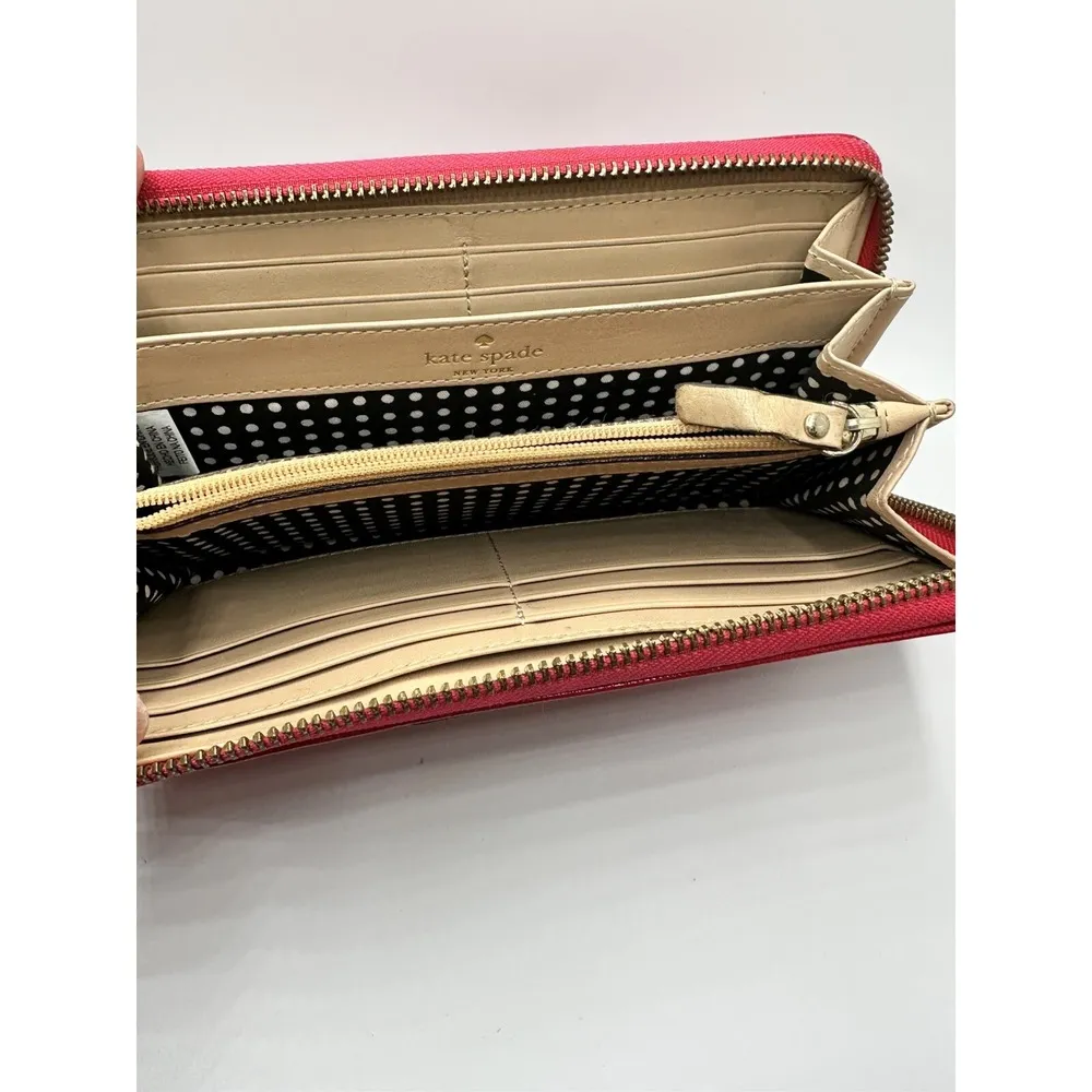 Kate Spade Neda Wellesley LACQUERRED Zip Around Leather Wallet - Image 3