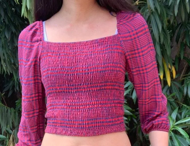 Stripe Square Neck Top - Image 2