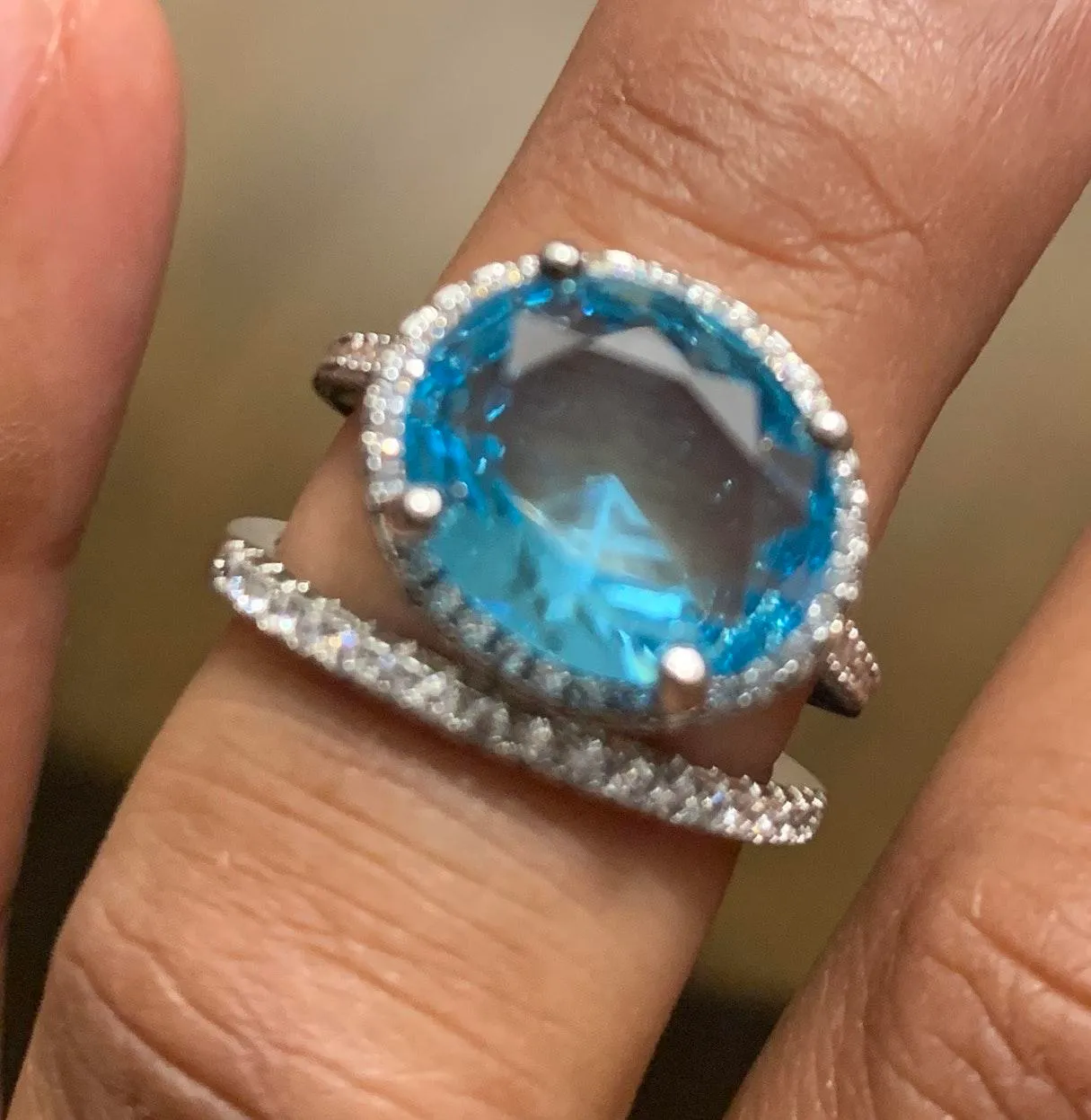 Beverly Hills Boutique Ring Set.. Silver - Image 6