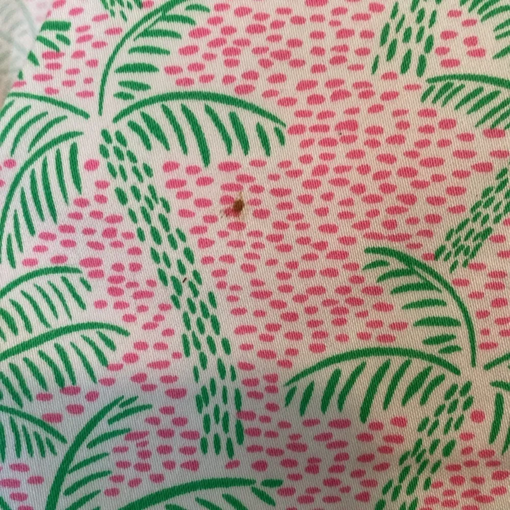 C&C California Cotton Sleeveless V Neck Palm Print Midi Shift Dress Pink Green 8 - Image 6