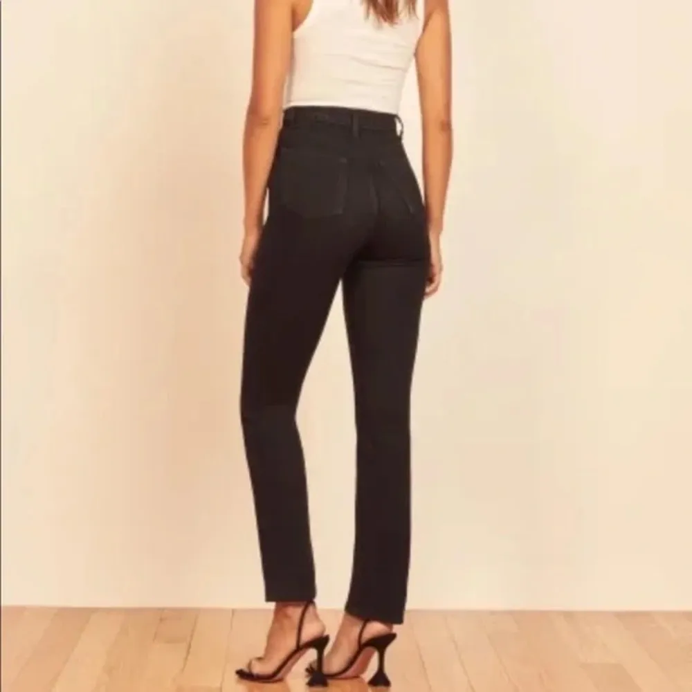 Reformation Women’s Selma High and Skinny Jeans in Fraser Black Size 28 - Image 2