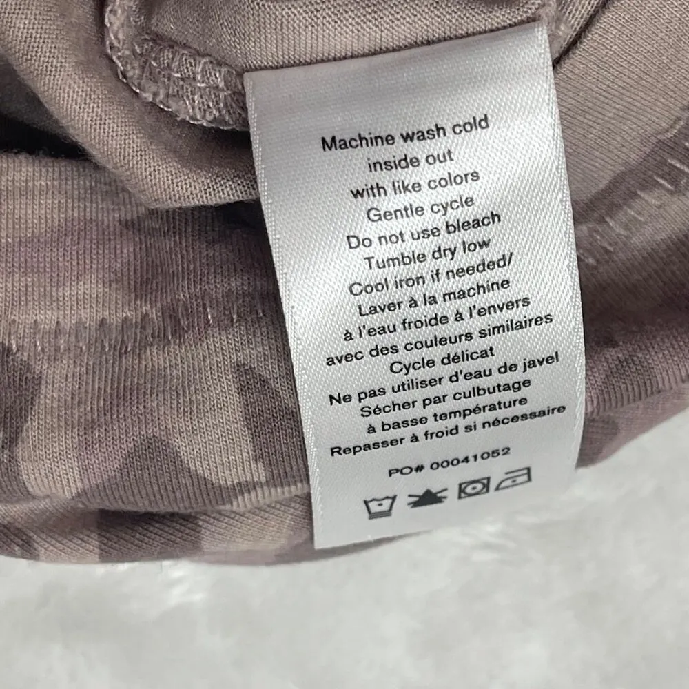 Rag & Bone Womens Camouflage Print T-Shirt Size Large Lightweight Cotton Viscose - Image 8