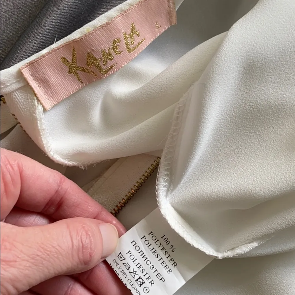 Kanela Long Sleeve Zipper Tunic White Size L - Image 10