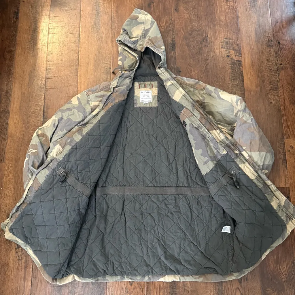 OLD NAVY camouflage hooded coat, plus size XXL - Image 9