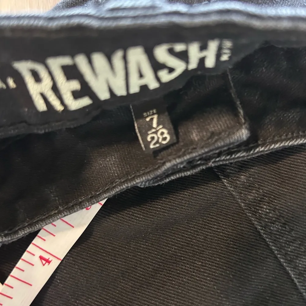Rewash Black Denim Mini Skirt - 7/28 - Image 4