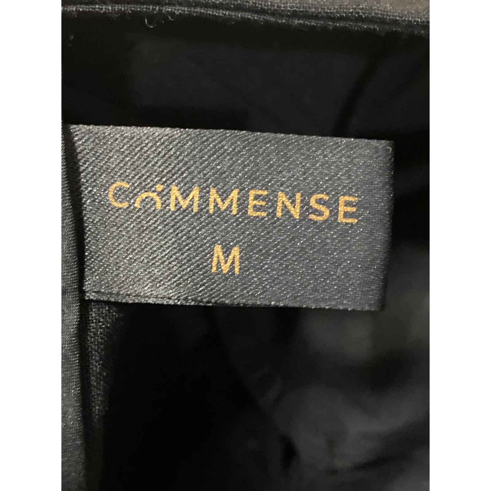 Commense Women's Black High Rise Pleated Loose Straight Trousers Pants Size M Size M - Image 3