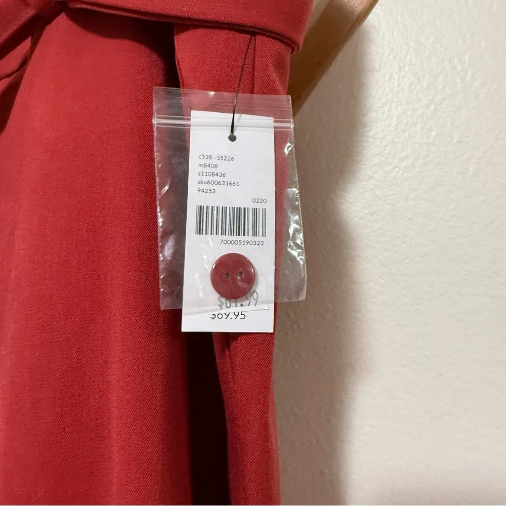 Lane Bryant NWT High Rise wide leg plus size dress pants belted size 26 - Image 3