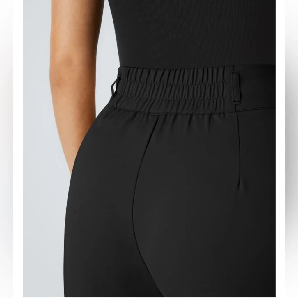 Nwt Halara flex high waisted zipper/button work pant size M Tall elastic back. - Image 5