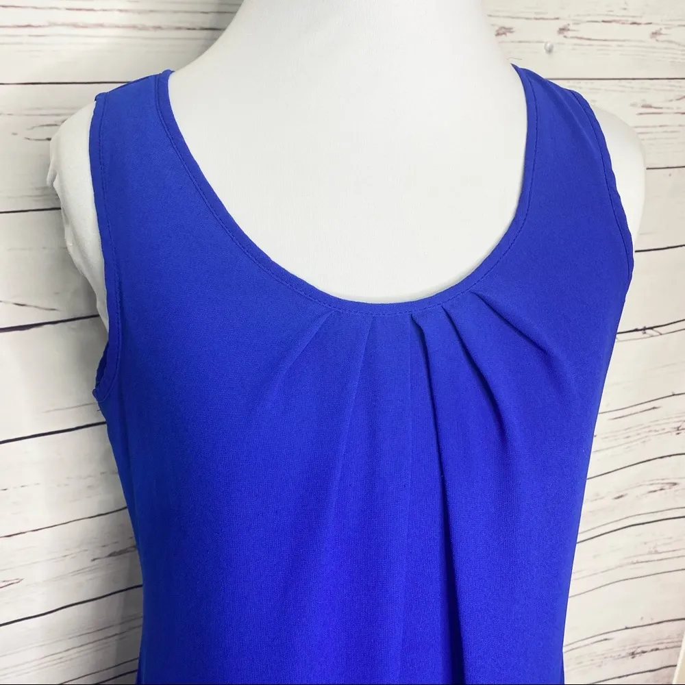 My Michelle Blue Boho Lace Back Dress Size Small - Image 3