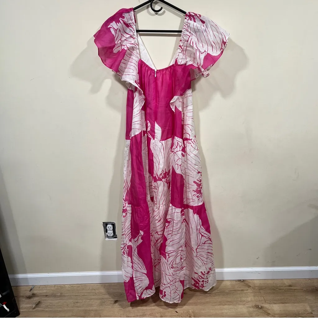 NWT Banana Republic Linen-Silk Tiered Maxi Dress size 2 women maxi - Image 6