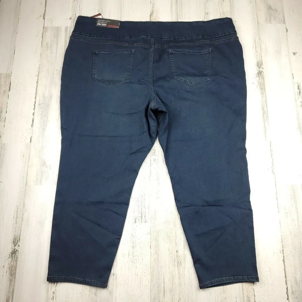 Avenue Denim Women's Skinny Pull On Luxe Sateen Size 26/28 (48x25) NWT - Image 2