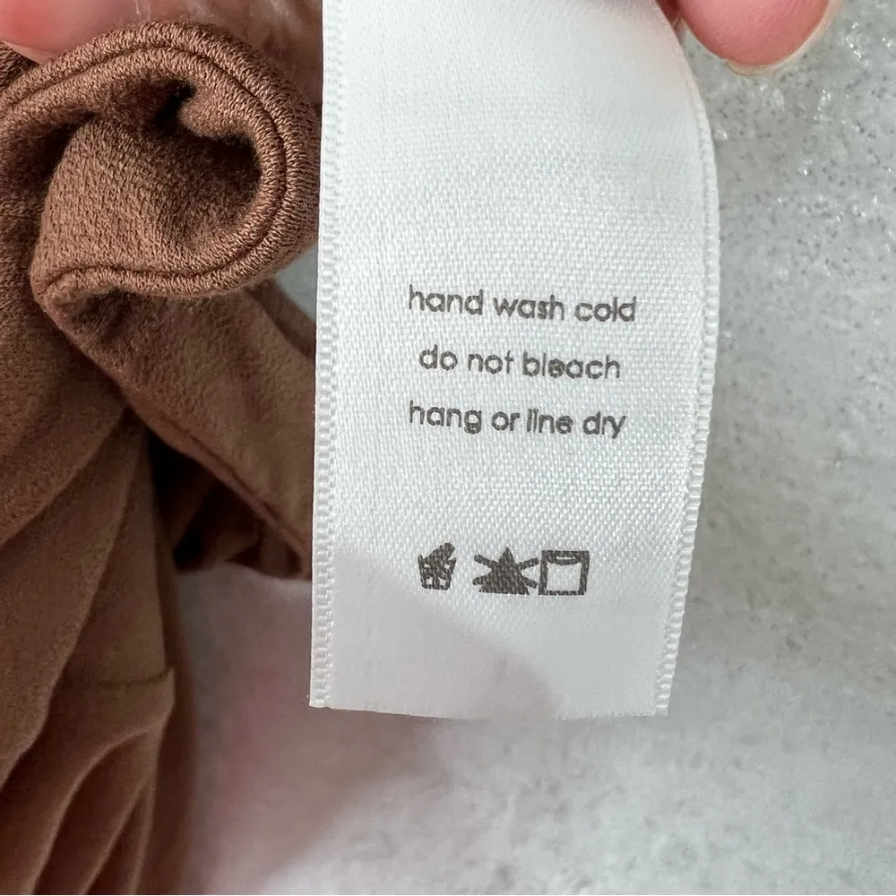 NWOT Size S Snatched V Waist Leggings Brown Skinny High Rise - Image 6