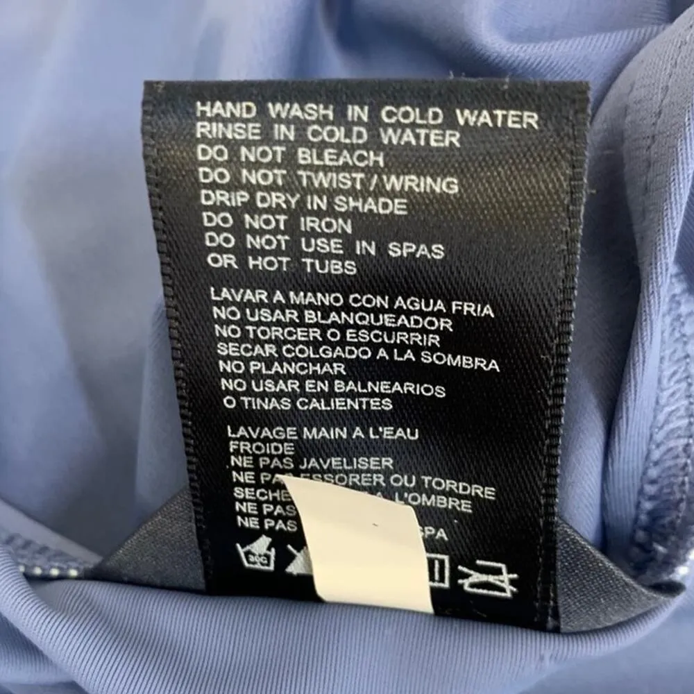 Tommy Hilfiger | NWT | Small | Harbor Blue V-Neck Shirred Halter Swim Tankini - Image 10