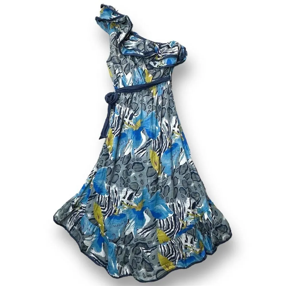 NWOT New Look Women's One Shoulder Floral Dress Sz L Multicolor Casual Party‎ - Image 2