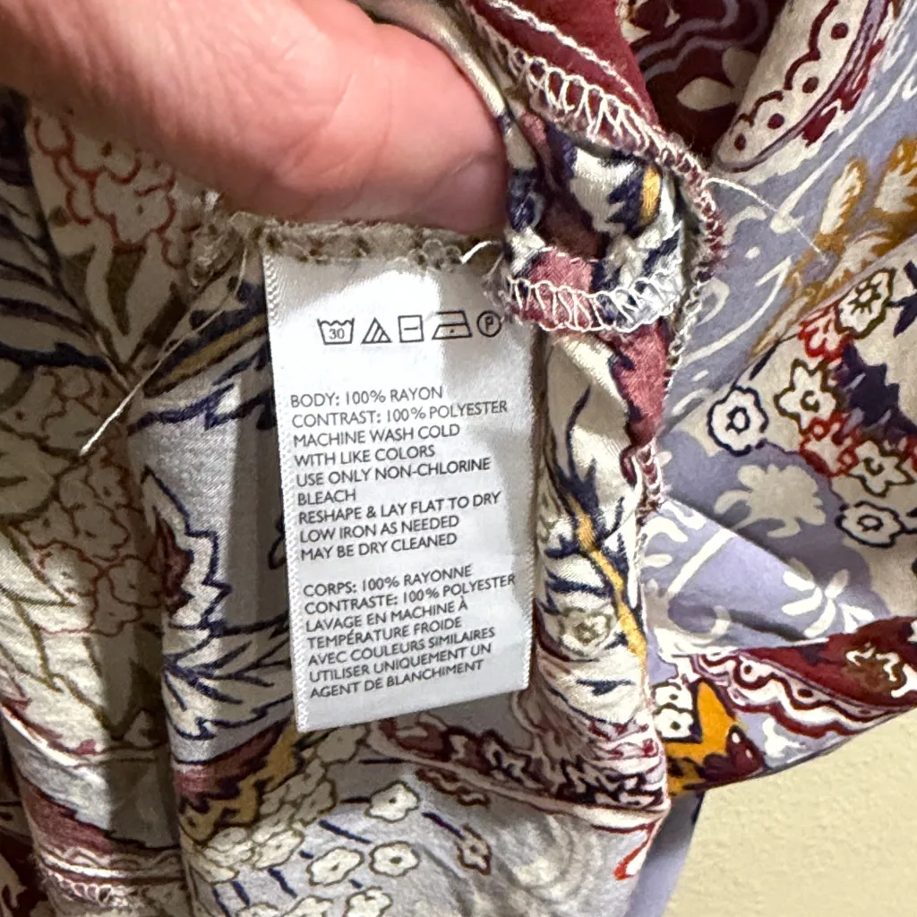 Silence + Noise Urban Outfitters Dress Sz XS Floral Cap Sleeve - Image 8