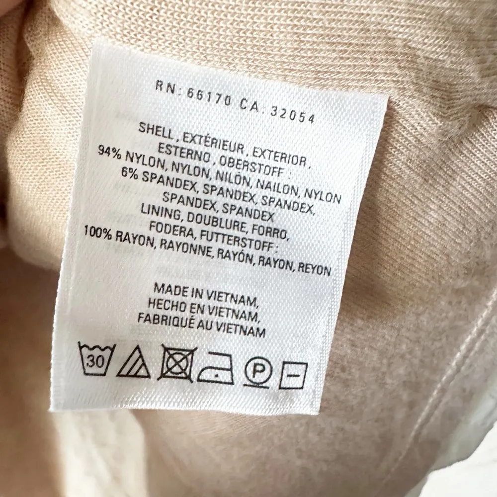 Anthropologie Delleta Faux Wrap Blouse Women L White Beige - Image 8